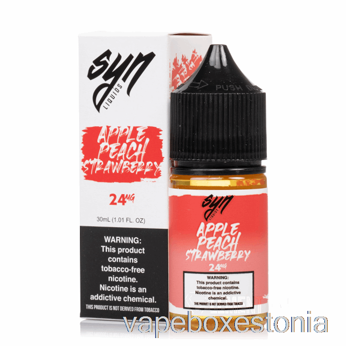 Vape Box Estonia Apple Virsik Maasikas - Syn Soolad - 30ml 24mg